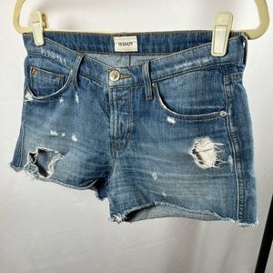 Hudson Distressed Jean Shorts Size 25